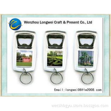 Bottle opener acrylic keychain customized , advertising acr
